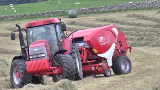 McCormick MTX 150 RAW TRACTOR POWER and Lely Welger RP245 round Baler 11082023 [upl. by Darryn]