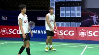 SCG Thailand Open 2016  Badminton SF M4XD  TanLai vs DecTae [upl. by Erme]