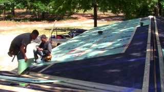 How To Install Metal Roofing On A Mobile Home Newest Part 1 Preparation AndFurring Strips [upl. by Akihsan]