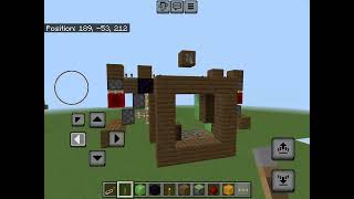 3x3 flush piston door on Minecraft bedrock edition [upl. by Eniawd]