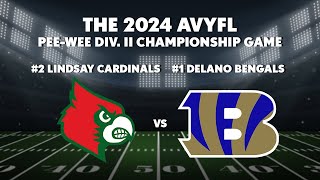 The 2024 AVYFL PeeWee Div II Championship Game [upl. by Aym]