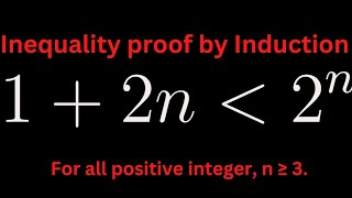 Proof of inequality by mathematical induction [upl. by Atekihs388]