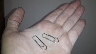 Easily Make Improvised Lock Picks With Paper Clips  Raking Demo [upl. by Nuawad936]