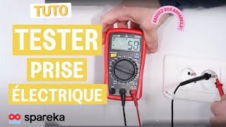 Comment tester une prise de courant avec un multimètre  astuce bricolage DIY [upl. by Eimmelc]