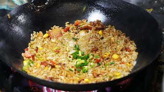 Chinese street foodbest fried rice  fried noodles at night market Awesome Wok Technique [upl. by Henson]