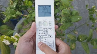 How to Use AC Remote Controller  DAIKIN Inverter Air Conditioner Remote Control Functions [upl. by Castora]