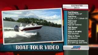 EdgeWater Power Boats 205CX Review [upl. by Ahsekin393]