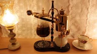 محضرة قهوة زجاجية آلة سيفون مع فلتر… Glass Coffee Maker Japanese Style Tea Siphon With Filter [upl. by Hajile964]