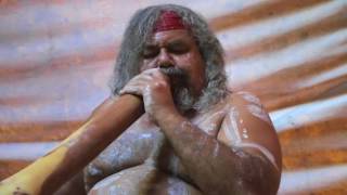 Traditional Didgeridoo Rhythms by Lewis Burns Aboriginal Australian Artist [upl. by Lessirg]