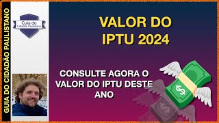 Valor do IPTU 2024 [upl. by Sherye]