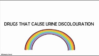 urine discolouration with drugs [upl. by Lettig]