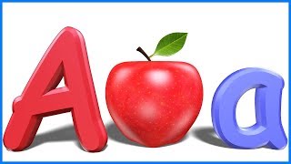 Letters For Toddlers  Alphabets For Kids  ABCD For Children  A For Apple [upl. by Lust]