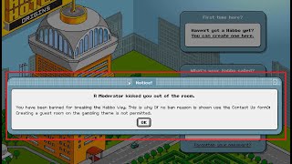 Habbo Origins Gambling bans have just happened [upl. by Kelwen]