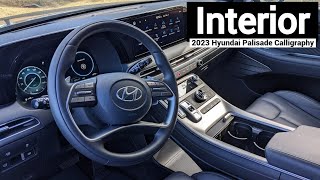 2023 Hyundai Palisade Calligraphy Interior  Detailed Walkthrough [upl. by Maya]