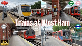 Trains at West Ham 7th June 2024 [upl. by Nollad]