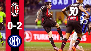 AC Milan 02 Inter  Highlights ChampionsLeague [upl. by Htebirol139]