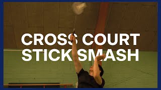 Learn Cross court half smash in badminton [upl. by Corydon]