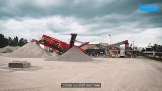 Sandvik CH420 cone crusher and QA451 Doublescreen at Helmbacher quarries France [upl. by Attebasile23]