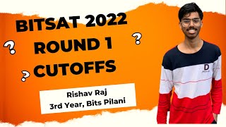 BITSAT 2022 1st ROUND CUTOFFS  BITSAT QUERIES  BITS PILANI [upl. by Hendel827]