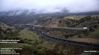 Tehachapi Live Train Cam At West Cable [upl. by Romonda]