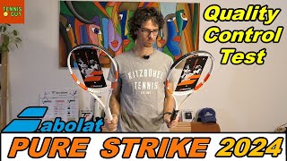 🎾 BABOLAT PURE STRIKE 100  98 16X19 2024 4th Gen  Quality Control Test 🛠 [upl. by Nobe]