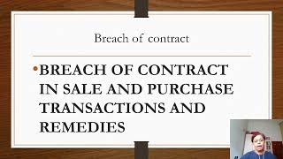 Further obligations of parties and breach of contract [upl. by Woodsum]