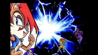 MUGEN Sally Acorn Vs Style And Sonic The Hedgehog Vs Style Longplay [upl. by Oner]