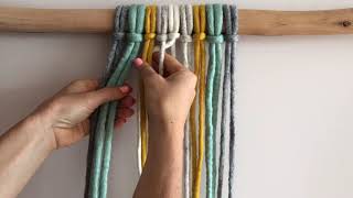 How to weave  continuous weave macrame [upl. by Ailecec]