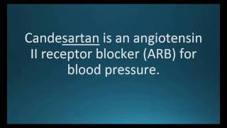 How to pronounce candesartan Atacand Memorizing Pharmacology Flashcard [upl. by Alf]