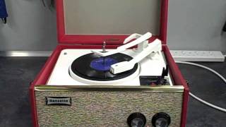 Fully Restored 1959 Dansette Tempo  Borsalino  1972  Bobby Crush  45rpm [upl. by Guenna969]