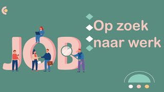 Op zoek naar werk NT2 learndutch Waystage A2 12 [upl. by Bronder]