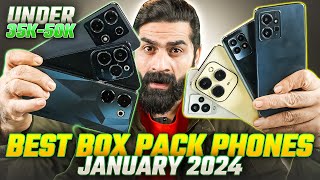 Best Box Pack Phones 35000 to 50000 January 2024  The Expert Guide to Buy Best Phone 35K 50K [upl. by Asiuol]