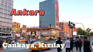 ANKARA Çankaya Kızılay Atakule  City walk 2024 [upl. by Sol]