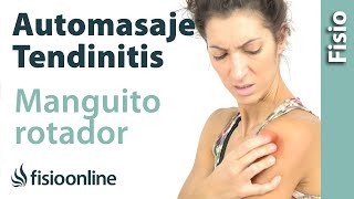 Tendinitis del supraespinoso y manguito rotador  Automasaje para su tratamiento [upl. by Rinum609]