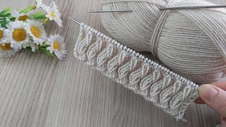 İki şiş kolay örgü yelek model anlatımı ✅Easy knitting crochet [upl. by Roselyn256]