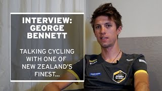 Talking cycling with George Bennett Team Jumbo Visma [upl. by Aniat437]