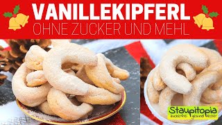 Vanillekipferl ohne Zucker  So kannst du die leckeren Low Carb Weihnachtsplätzchen backen [upl. by Viola176]