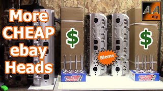 ebay BLEM Blueprint Engines H8002K SBC Aluminum Cylinder Heads Inspection [upl. by Aitnom220]