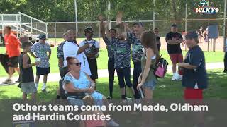 Special Olympics regional softball tournament held in Louisville [upl. by Baron]