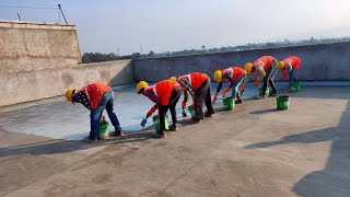 छत को waterprooing कैसे करें  How to waterproofing Terrace Complete Video [upl. by Eiramanna]