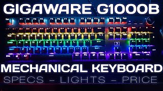 Gigaware G1000B Mechanical Keyboard Review 2021 [upl. by Ymar]