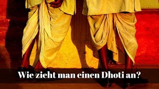 Wie zieht man einen Dhoti an Dhoti wickeln Anleitungen [upl. by Dickey]