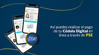 Así puedes realizar el pago de tu CédulaDigital en línea a través de PSE [upl. by Ehling]