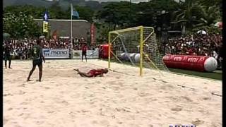 2011 OFC Beach Soccer Championship  Final  Solomon Islands vs Tahiti Highlights [upl. by Oremor]