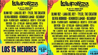 Se confirmó el line up del festival Lollapalooza Argentina 2024 [upl. by Merry]