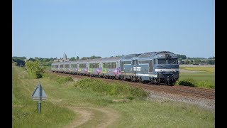 Les BB 67400 sur la ligne BordeauxNantes en 2017 [upl. by Fielding]