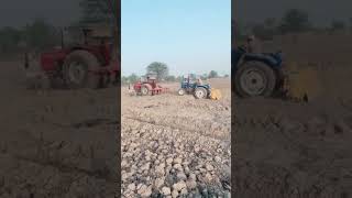 Laser land leveler 385 fiat 480 shorts youtubeshorts farming mahar rohitdeshwalofficial [upl. by Kaliope]