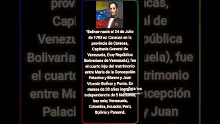 SIMÓN BOLIVAR EL LIBERTADOR DE 6 NACIONES [upl. by Adnoloy236]