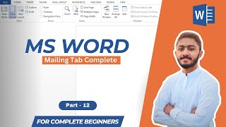 MS Word Complete Mailing Tab Explained  How To Mail Merge Make Envelope Label Tutorial msword [upl. by Naujled]