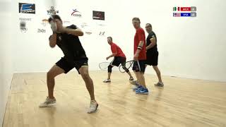 2018 Racquetball World Championships  Mens Doubles Final  MEX vs USA [upl. by Ahsieuqal781]